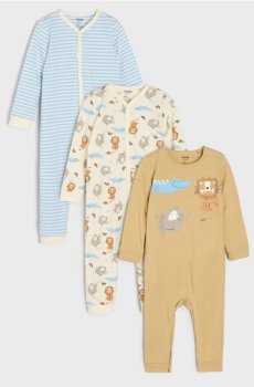 Бавовняний сліп для немовлят 3 pack - кремовий