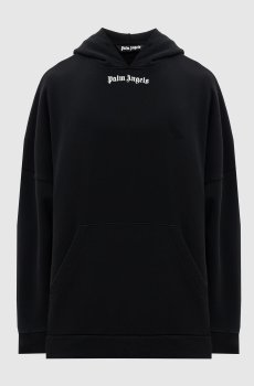 Черные худи с контрастным логотипом