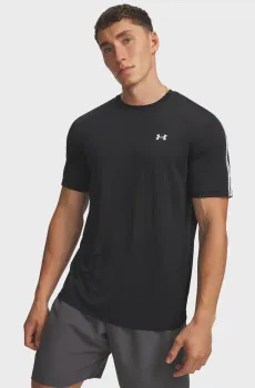 Мужская черная футболка UA Tech Taping SS Черный L Under Armour 6012356-001