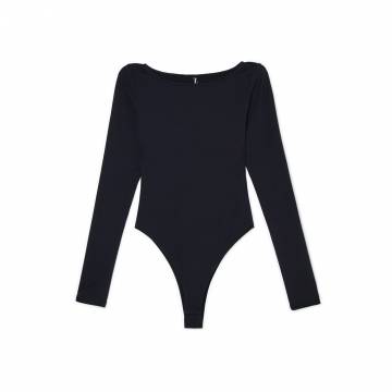 Cropp - Боді з довгим рукавом - чорний Cropp - Боді з довгим рукавом - чорний