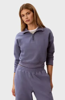 Женская синяя спортивная кофта BRUSHED Синий L Calvin Klein LVGWF6W325