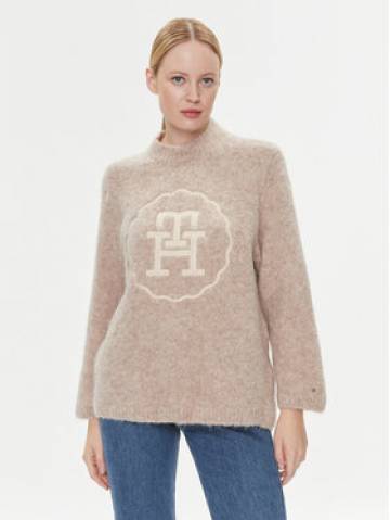 Tommy Hilfiger Светр WW0WW40267 Бежевий Oversize Tommy Hilfiger Светр WW0WW40267 Бежевий Oversize