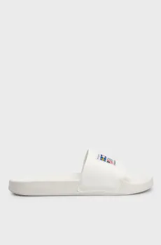 Мужские белые слайдеры TJM ARCHIVE GAMES POOL SLIDE Белый 41 Tommy Jeans EM0EM01483
