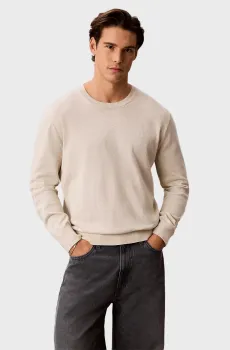 Мужской светло-серый джемпер SUPIMA Серый L Calvin Klein LV040BM343