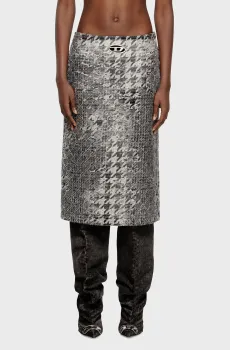 Женская серая юбка с узором DE- RATHIAN-FSH Серый 26 Diesel A21470 0CEBN
