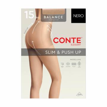 Колготки женские Conte elegant Balance 15 DEN, Nero, размер 2 Колготки женские Conte elegant Balance 15 DEN, Nero, размер 2