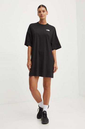 Платье The North Face W S/S Essential Oversize Tee Dress цвет чёрный mini oversize NF0A87NFJK31 Платье The North Face W S/S Essential Oversize Tee Dress цвет чёрный mini oversize NF0A87NFJK31
