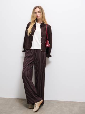 Mohito - ШТАНИ - темно-коричневий - XS