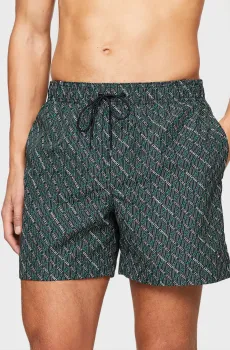 Мужские черные плавательные шорты с узором MEDIUM DRAWSTRING PRINT Черный S Tommy Hilfiger UM0UM03271