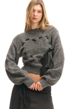 Cropp - Светр з аплікацією - антрацитовий