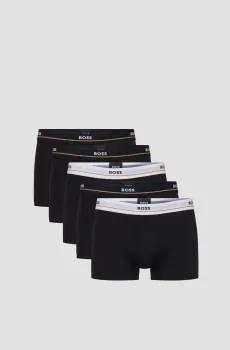 Мужские черные боксеры (5 шт) Черный XL BOSS 50475275;001