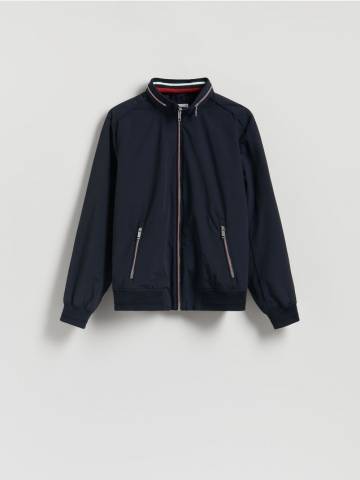 Reserved - Куртка з приховуваним каптуром - темно-синій - 771GC-59X