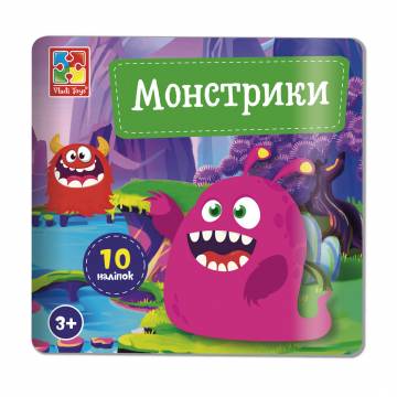 Набор для творчества Vladi Toys Монстрики, с наклейками, 10 шт, от 3 лет (VT4206-52) Набор для творчества Vladi Toys Монстрики, с наклейками, 10 шт, от 3 лет (VT4206-52)