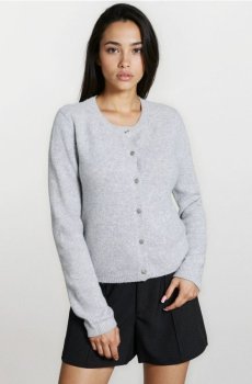 Гладкий кардиган - сірий