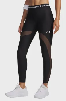 Женские темно-серые леггинсы HeatGear Mesh Legging-BLK Серый XL Under Armour 6010009-008