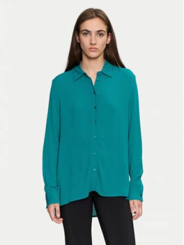 Sisley Сорочка 5ZMZLQ07I Зелений Oversize Sisley Сорочка 5ZMZLQ07I Зелений Oversize