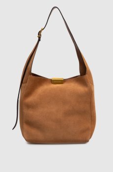 Коричневая замшевая сумка Luz