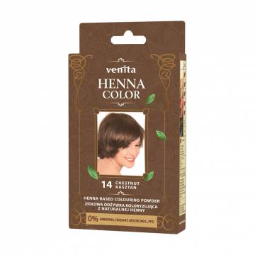 Хна для окрашивания волос Venita Henna Color 14 Chestnut, 25 г Хна для окрашивания волос Venita Henna Color 14 Chestnut, 25 г