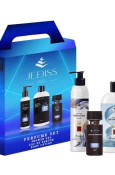 Парфюмированный набор унисекс Jediss 11 (гель для душа, 200 мл + парфюмированная вода, 50 мл + лосьон для тела, 150 мл)