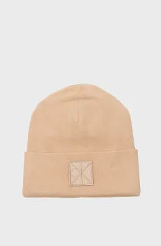 Мужская персиковая шапка EMBLEM PATCH Оранжевый ONESIZE Calvin Klein LV04D8052G