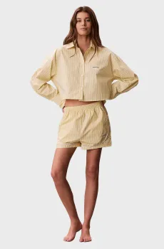 Женские желтые шорты в полоску GRAPHIC Желтый L Calvin Klein LV00QS7604