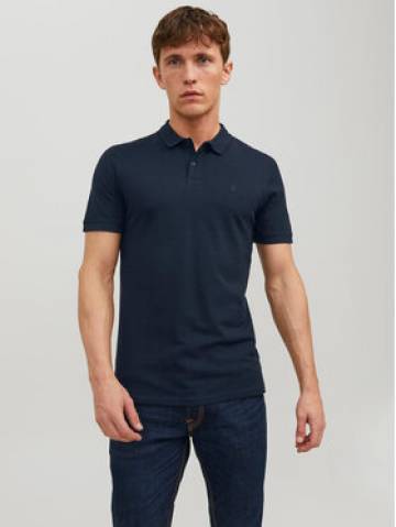 Jack&Jones Поло Basic 12136516 Cиній Slim Fit Jack&Jones Поло Basic 12136516 Cиній Slim Fit