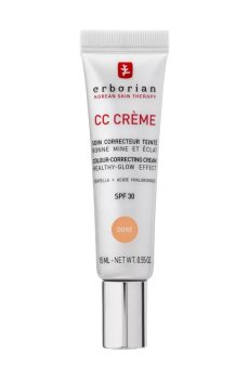 СС-крем для лица Erborian CC Cream Color-Correcting Healthy Glow Effect Cream SPF 30 на основе центеллы, Dore, 15 мл