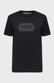 Мужская черная футболка Черный L Karl Lagerfeld 562242.755060;990