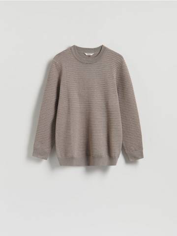 Reserved - Светр з віскози - кавовий - 061FR-84M