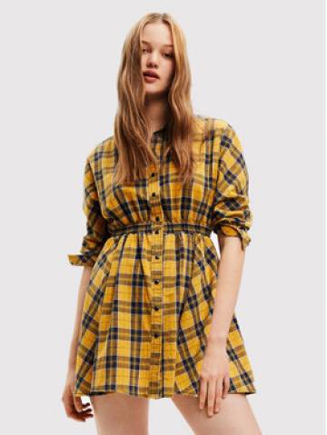 Desigual Сукня-сорочка Verona 22WWVW69 Жовтий Regular Fit Desigual Сукня-сорочка Verona 22WWVW69 Жовтий Regular Fit
