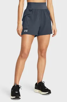 Женские темно-серые шорты UA Trail Run Shorts Серый XS Under Armour 1383360-044