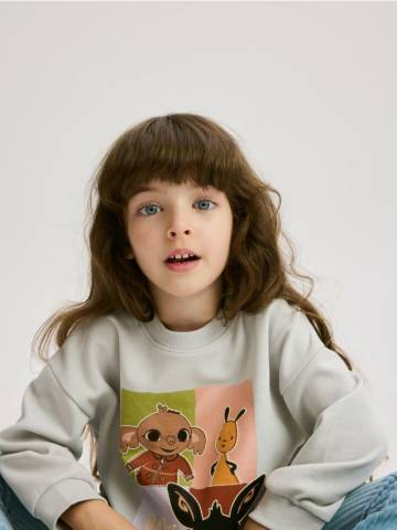 Reserved - Світшот Bing - світло-сірий - 429FT-09X