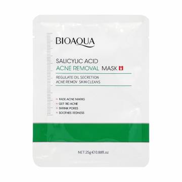 Тканевая маска для лица Bioaqua Salicylic Acid Acne Removal Face Mask с салициловой кислотой, 25 г Тканевая маска для лица Bioaqua Salicylic Acid Acne Removal Face Mask с салициловой кислотой, 25 г