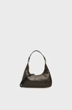 Женская черная сумка с узором CONV Черный ONESIZE Calvin Klein LV04F3298G