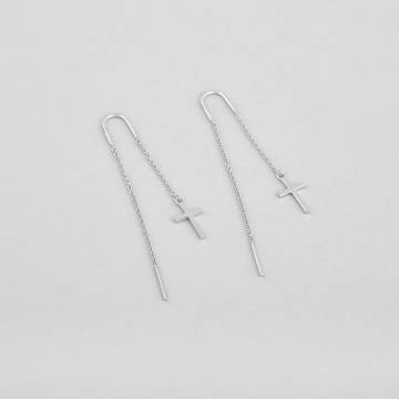 Серебряные серьги Minimal 261757 Серебряные серьги Minimal 261757
