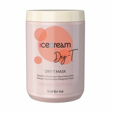 Питательная маска Inebrya Ice Cream Dry-T Mask для сухих, вьющихся и окрашенных волос, 1 л Питательная маска Inebrya Ice Cream Dry-T Mask для сухих, вьющихся и окрашенных волос, 1 л