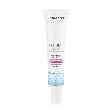 Дневной крем для лица Dermedic Redness Calm Calm Rich Day Cream UV+IR, SPF 20, для чувствительной кожи, 40 мл Дневной крем для лица Dermedic Redness Calm Calm Rich Day Cream UV+IR, SPF 20, для чувствительной кожи, 40 мл