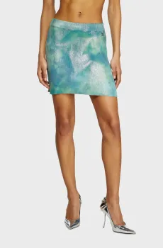 Женская бирюзовая  юбка M-ISI Бирюзовый XS Diesel A15567 0GIAC