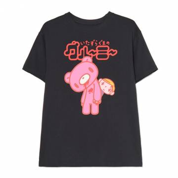 Cropp - Чорна футболка з принтом Gloomy Bear - чорний Cropp - Чорна футболка з принтом Gloomy Bear - чорний