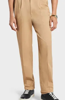 Мужские бежевые брюки PLEATED Бежевый 33-32 Michael Kors CR5304UDR2