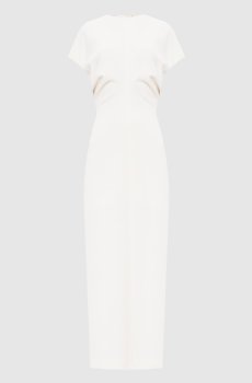 Белое платье с шерстью