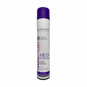 Лак для волос Spa Master Fix Line Mega Strong Hairstylist Hair Spray, 400 мл Лак для волос Spa Master Fix Line Mega Strong Hairstylist Hair Spray, 400 мл