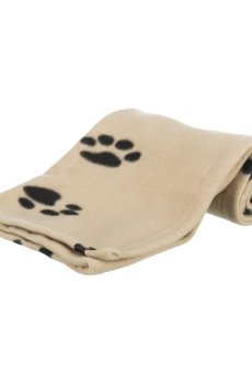Плед для собак Trixie Beany с лапками, бежевый, 100*70 см (37191)