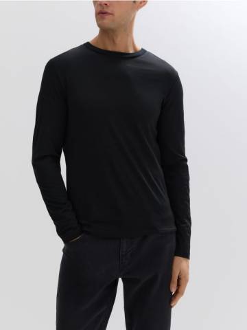 Reserved - Лонгслів з мериносової вовни - чорний - 410GQ-99X