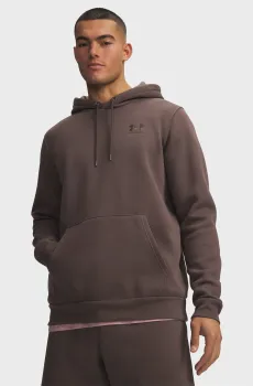 Мужское коричневое худи UA Icon Fleece Hoodie Коричневый XL Under Armour 1373880-201