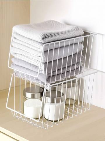 Кошики для зберігання, 2 шт. - білий