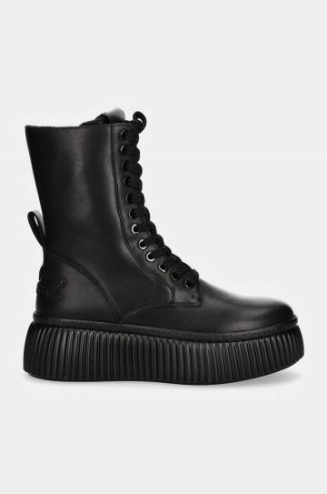 Полусапожки Karl Lagerfeld KREEPER LO женские цвет чёрный на платформе KL42364 Полусапожки Karl Lagerfeld KREEPER LO женские цвет чёрный на платформе KL42364