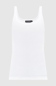 Белый топ в рубчик