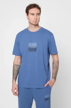 Мужская синяя футболка Синий M HUGO 50542784;427