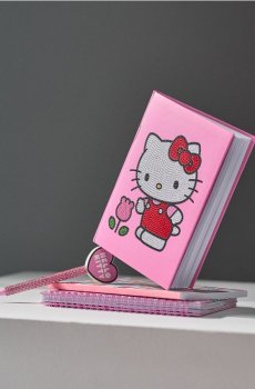 Набір: блокнот і ручка Hello Kitty - яскраво-рожевий